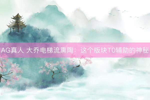 AG真人 大乔电梯流熏陶:这个版块T0辅助的神秘