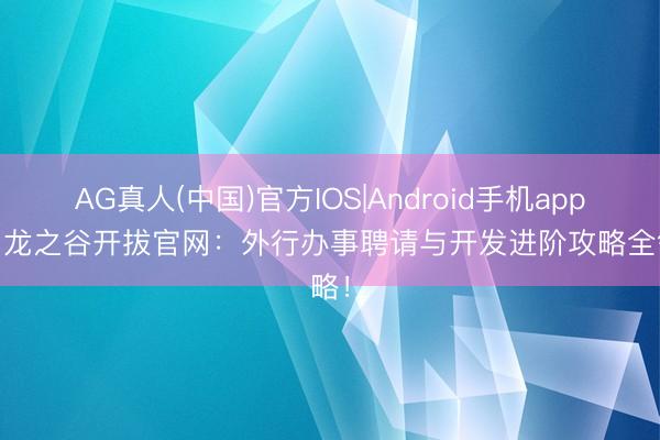 AG真人(中国)官方IOS|Android手机app下载 龙之谷开拔官网：外行办事聘请与开发进阶攻略全领略！