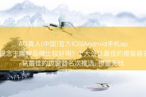 AG真人(中国)官方IOS|Android手机app下载 擦窗机器东说念主哪种品牌比较好用? 十大公认最佳的擦窗器名次推选， 擦窗无忧