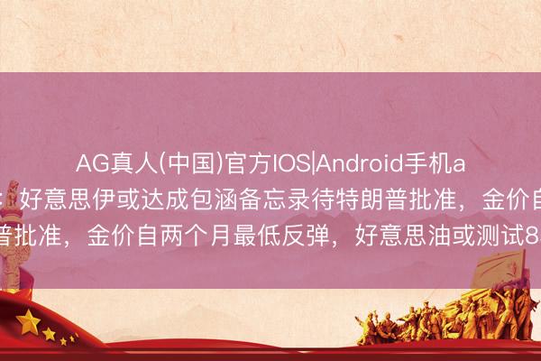 AG真人(中国)官方IOS|Android手机app下载 5月29日财经早餐：好意思伊或达成包涵备忘录待特朗普批准，金价自两个月最低反弹，好意思油或测试85好意思元关隘