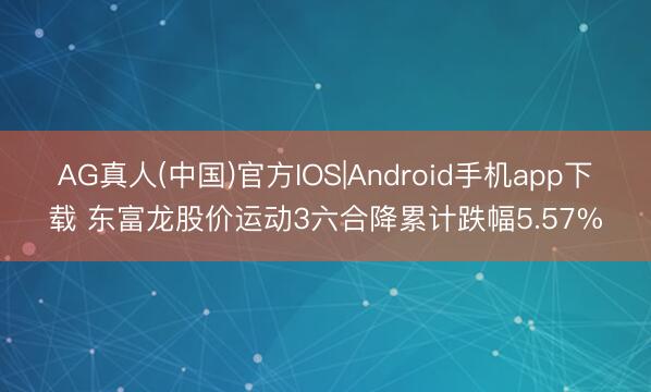 AG真人(中国)官方IOS|Android手机app下载 东富龙股价运动3六合降累计跌幅5.57%