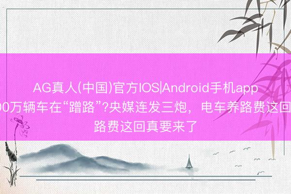 AG真人(中国)官方IOS|Android手机app下载 4400万辆车在“蹭路”?央媒连发三炮，<a href=