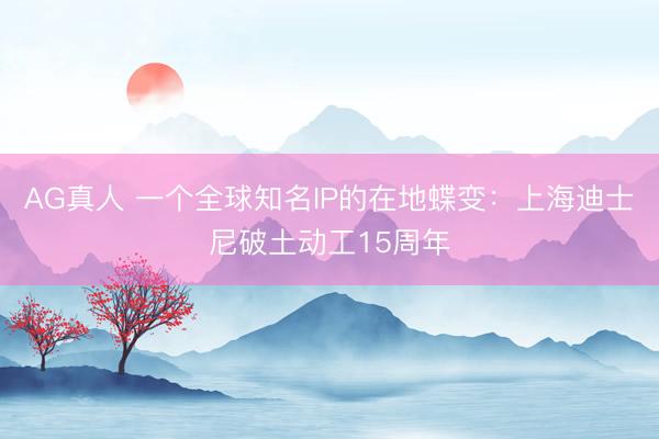 AG真人 一个全球知名IP的在地蝶变:上海迪士尼破土动工15周年